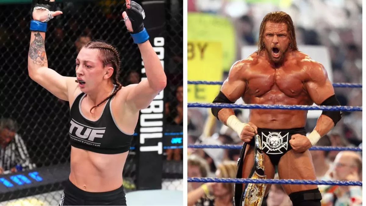 Juliana Miller a rendu hommage à Triple H avec sa victoire à l'UFC. 