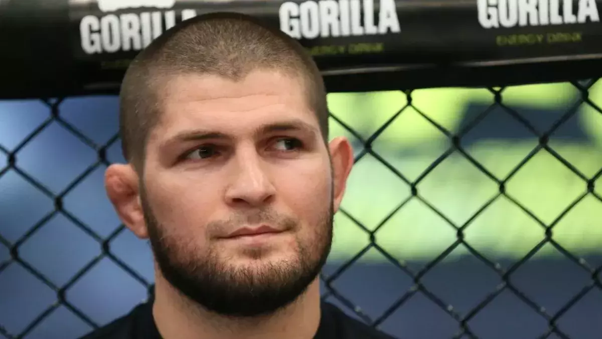 Khabib Nurmagomedov à l'Eagle FC. 