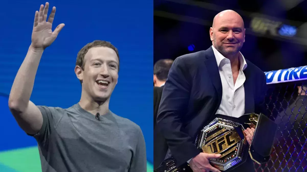Mark Zuckerberg et Dana White 