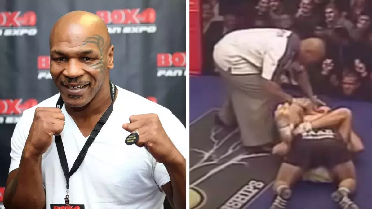 Mike Tyson a arbitré le combat de MMA opposant Etim à Gonzalez en 2006. 