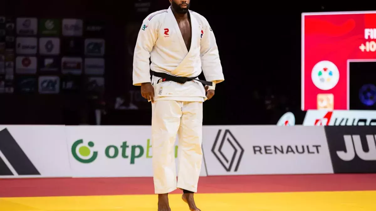 Teddy Riner en février dernier lors du Grand Slam de Paris à l'Accor Arena de Paris.