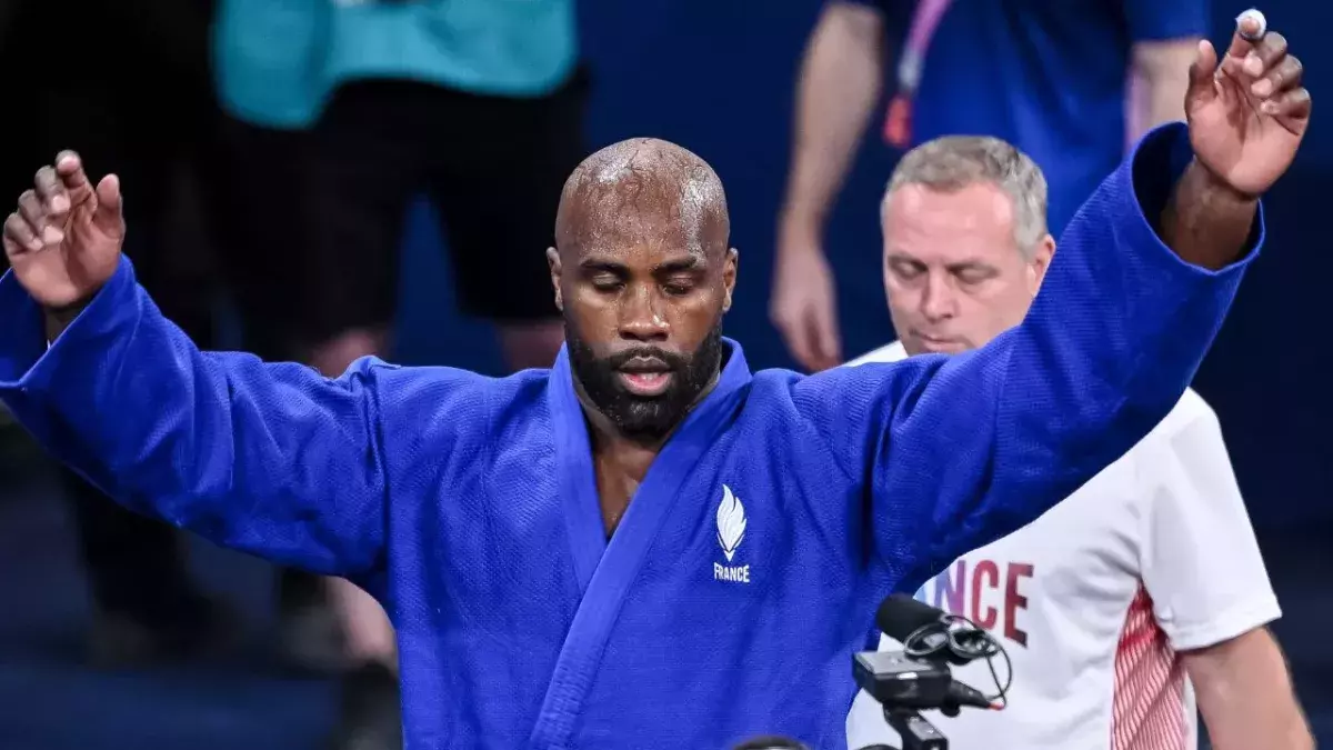 Teddy Riner s'est imposé contre le Coréen Kim Min-jong en finale des Jo de Paris 2024. 