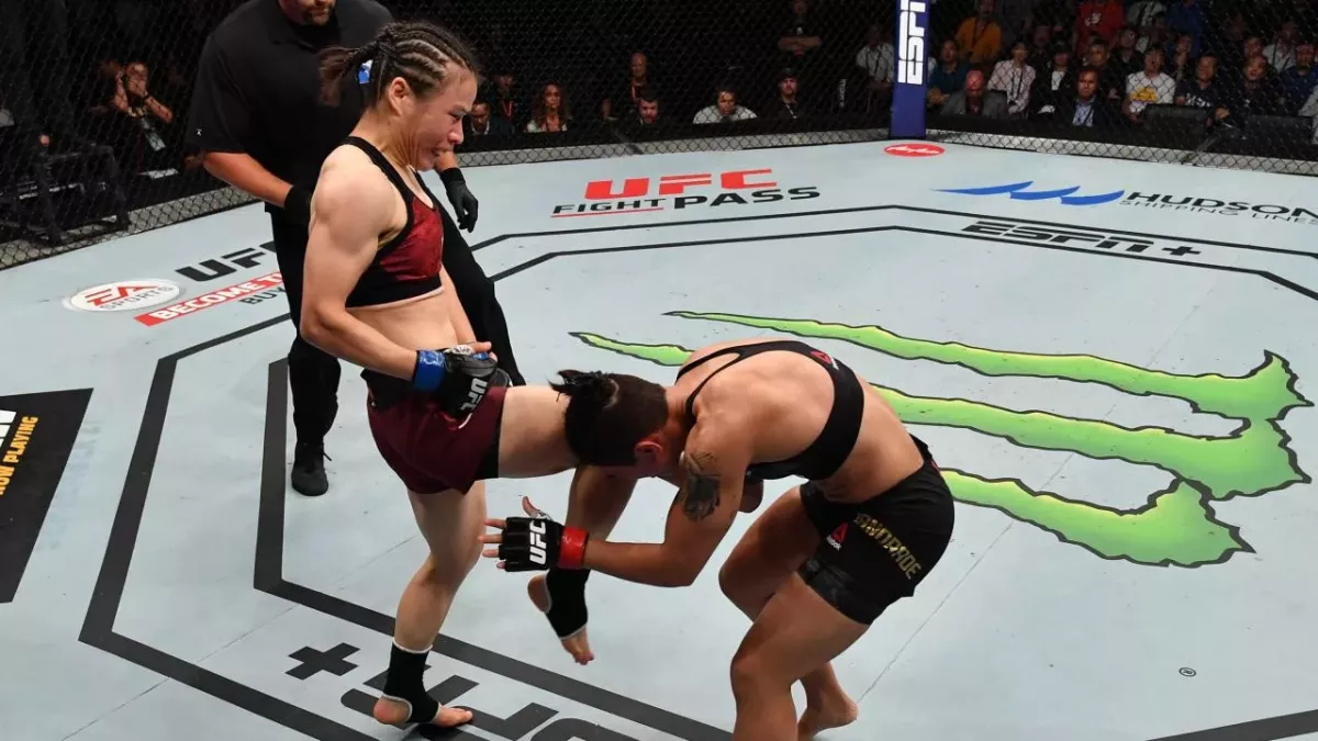 Weili Zhang met KO Jessica Andrade et devient la première chinoise championne de l'UFC