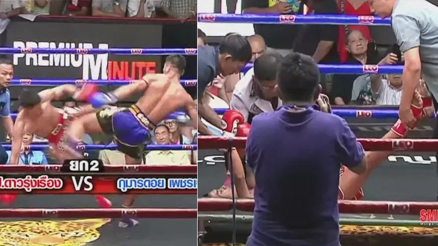 Phetsupan Por Daorungruang mis KO par Kumandoi Phetjaroenvit en muay thai