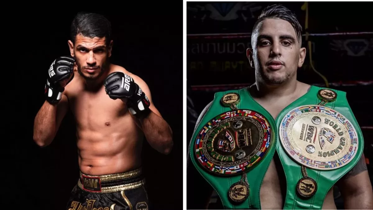 Youssef et Yassin Boughanem, deux frères spécialistes de la boxe thaïlandaise. 