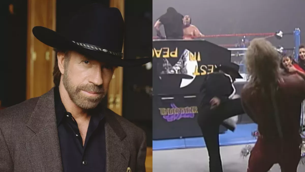 Chuck Norris met KO Jeff Jarrett