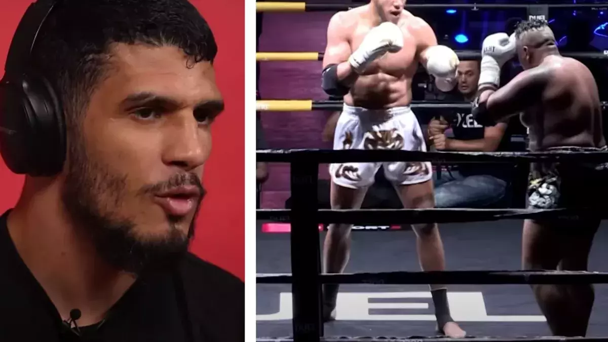 Ciryl Gane affrontait Yassine Boughanem en 2017 lors d'un événement organisé par Duel 2.