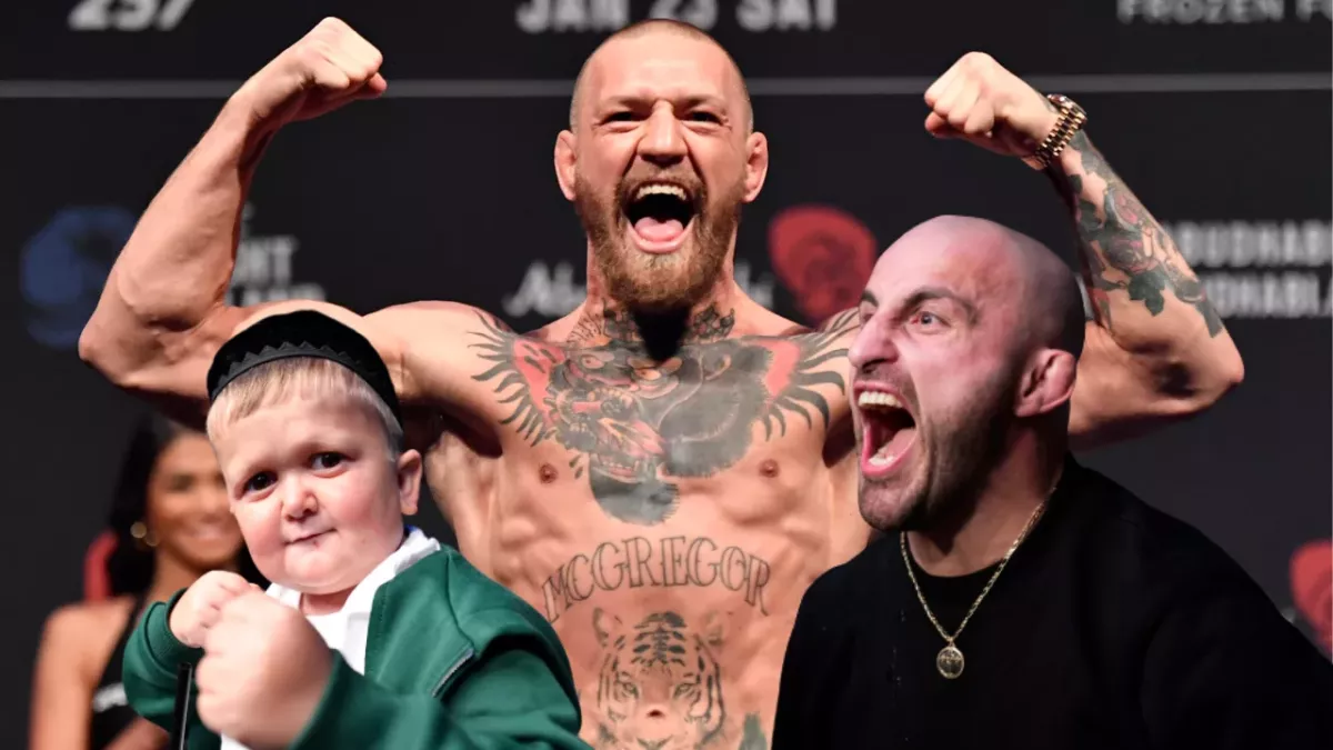 Conor McGregor, Hasbulla Magomedov et Alexander Volkanovski