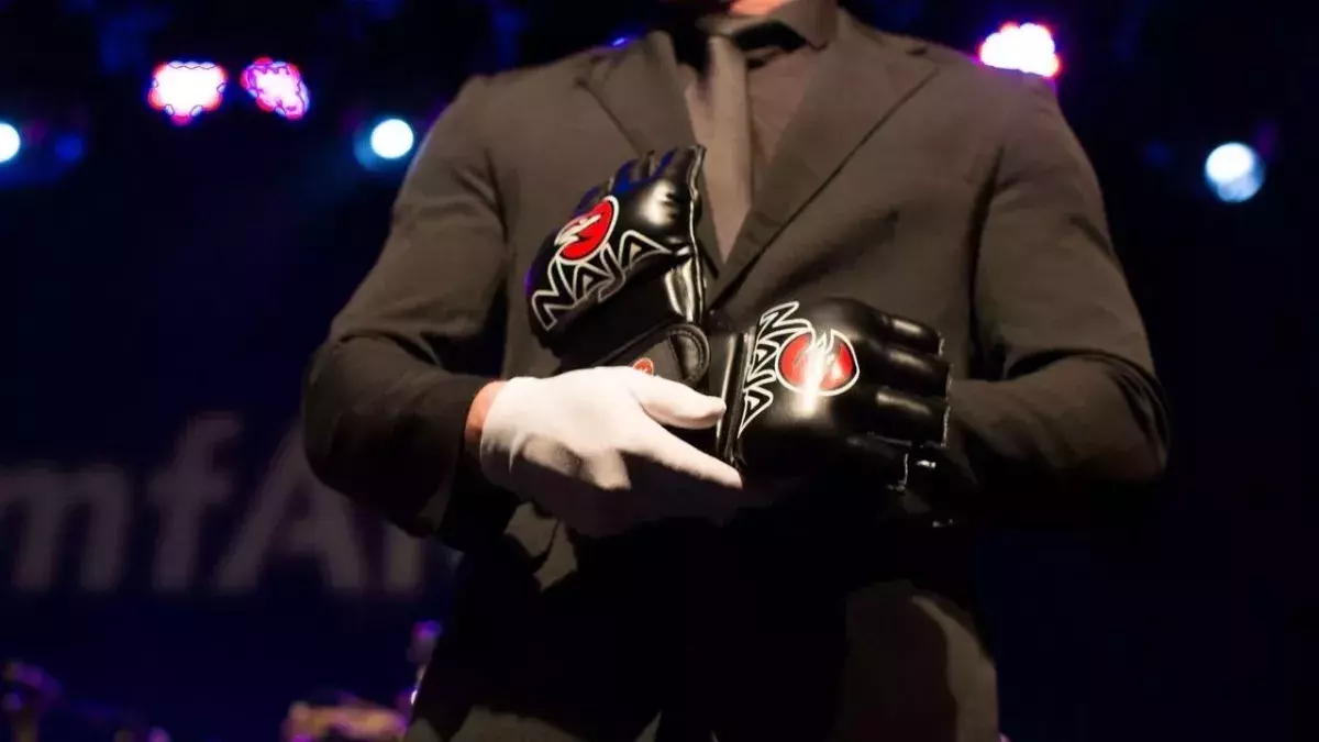 Des gants de MMA. 