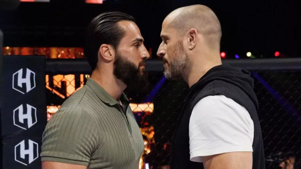 IbraTV et GregMMA lors de l'Hexagone MMA. 