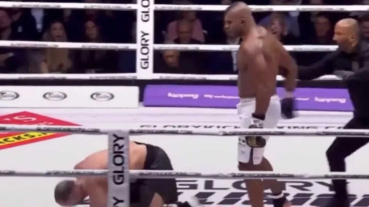 Alistair Overeem a envoyé au tapis Badr Hari dans le 3ème round