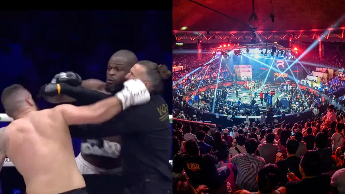 Arbitre frappé en plein combat