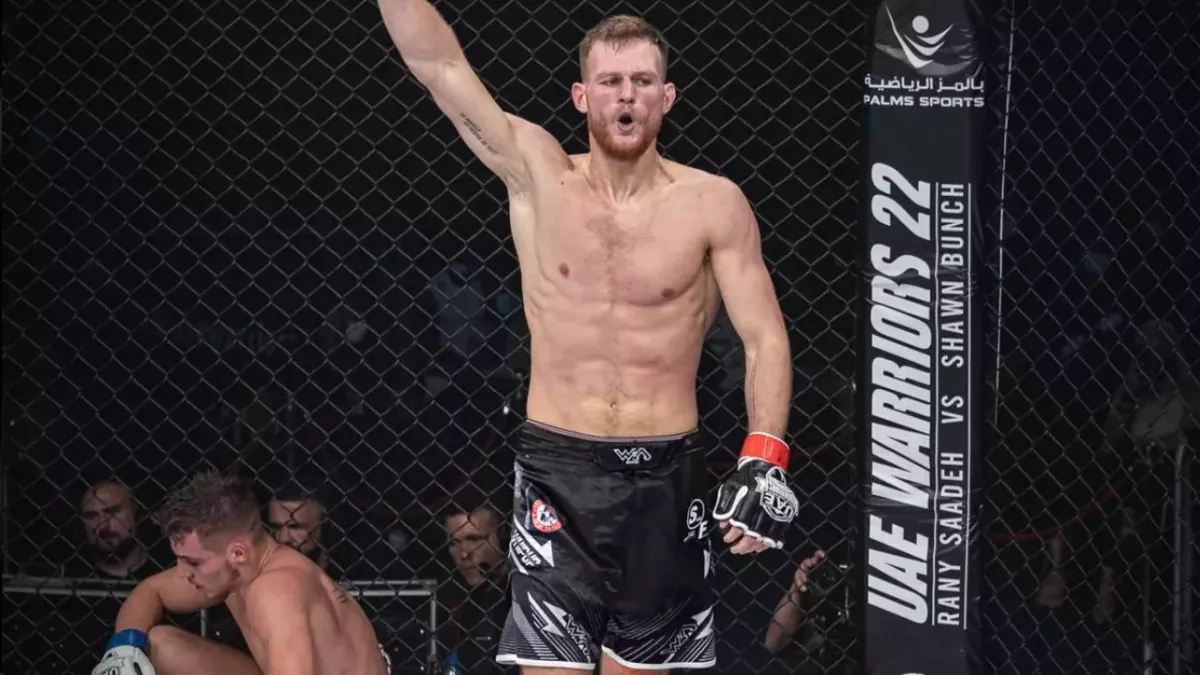 Jimmy Vienot, victorieux après son premier combat de MMA