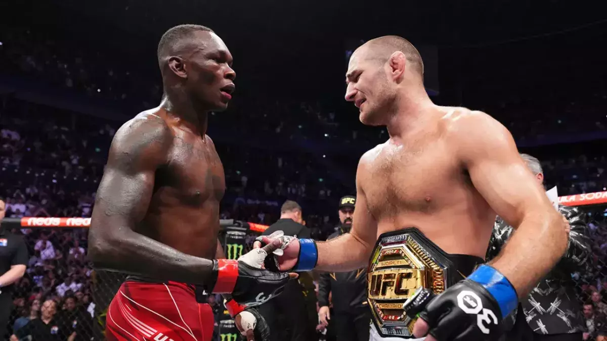 Adesanya et Sean Strickland à l'UFC
