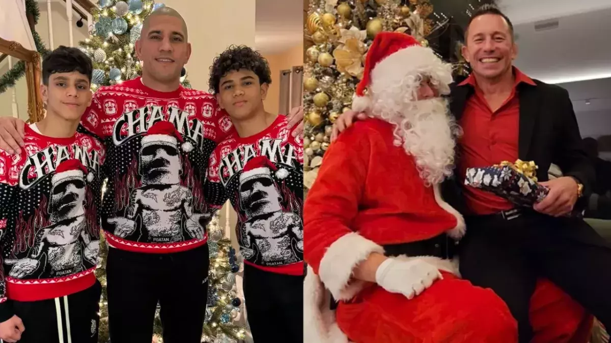 Alex Pereira et Georges Saint-Pierre 