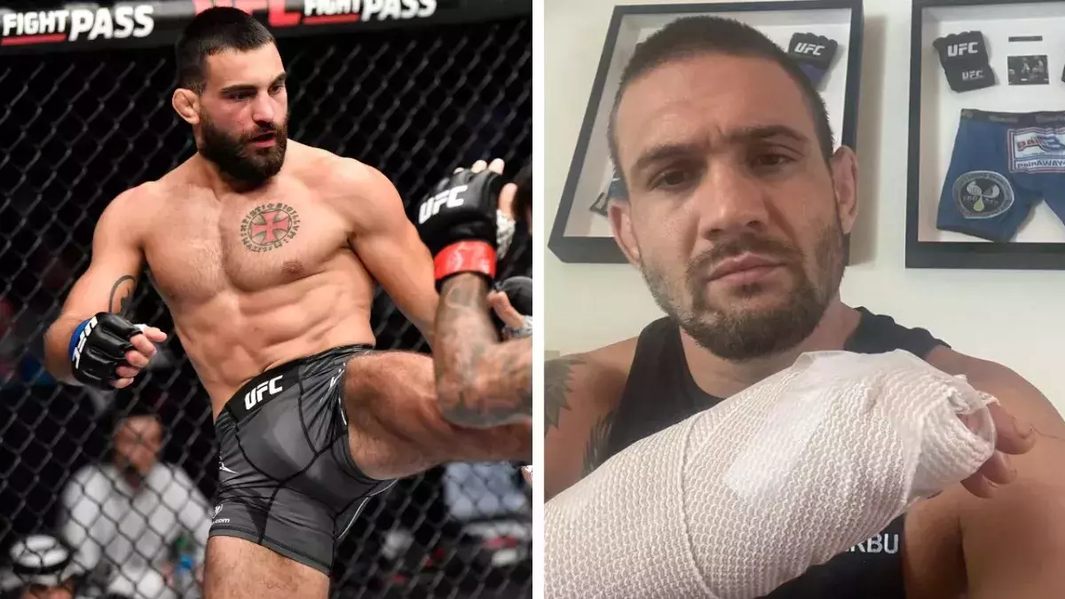Benoit Saint-Denis devait faire face à Christos Giagos lors de l'UFC Paris. 