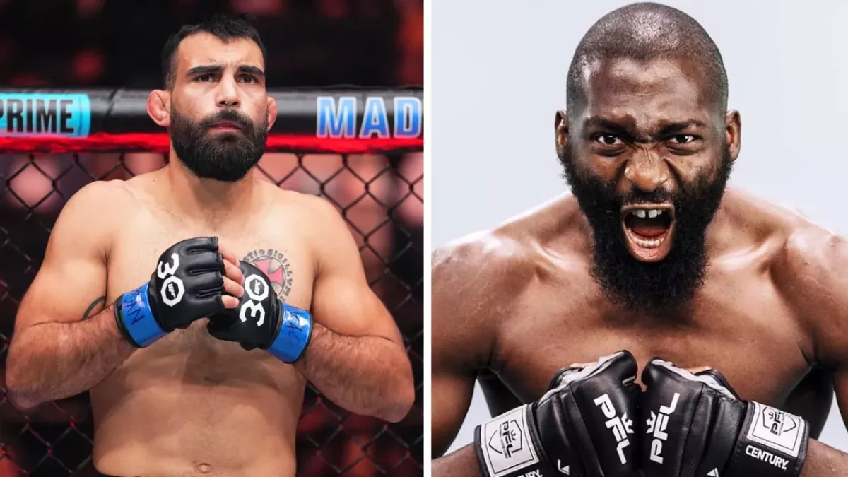 Benoit Saint-Denis et Cédric Doumbé, deux des combattants français de MMA les plus populaires. 
