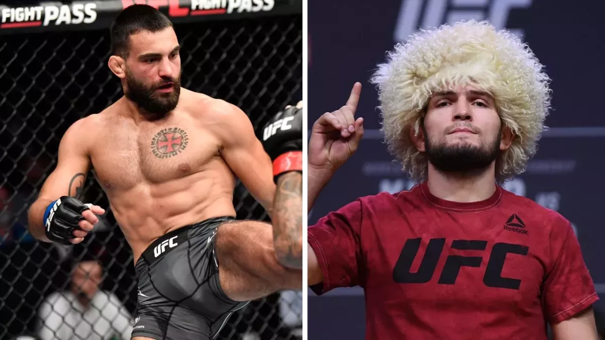 Benoit Saint-Denis et Khabib Nurmagomedov. 