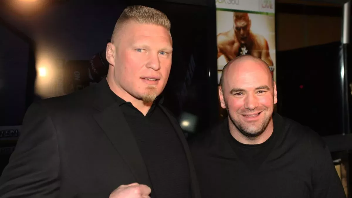 Brock Lesnar et Dana White. 
