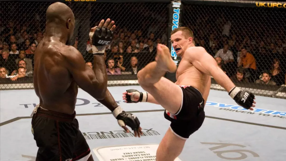 Cheick Kongo et Cro Cop dans la cage de l'UFC