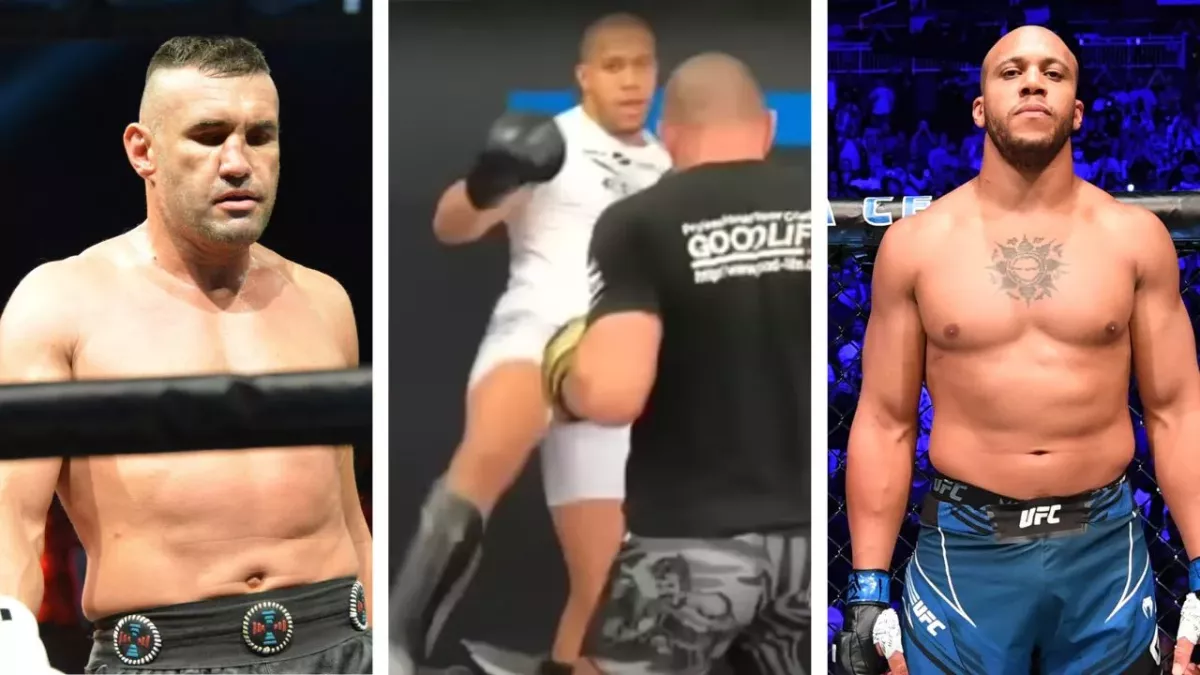 Ciryl Gane et Jérôme Le Banner ont croisé les gants au MMA Factory. 