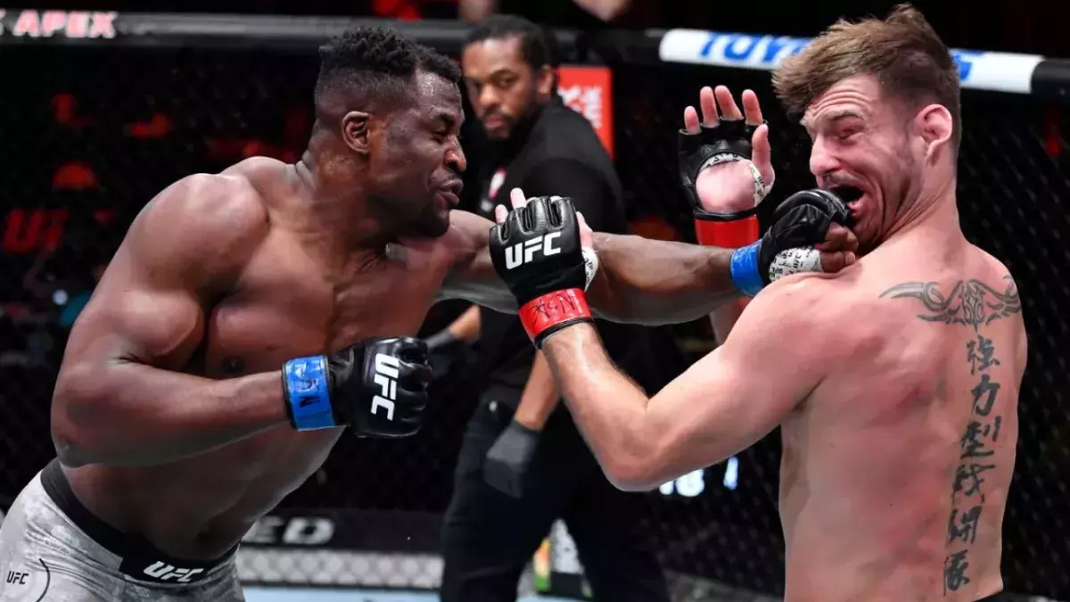 Combat entre Francis Ngannou et Stipe Miocic