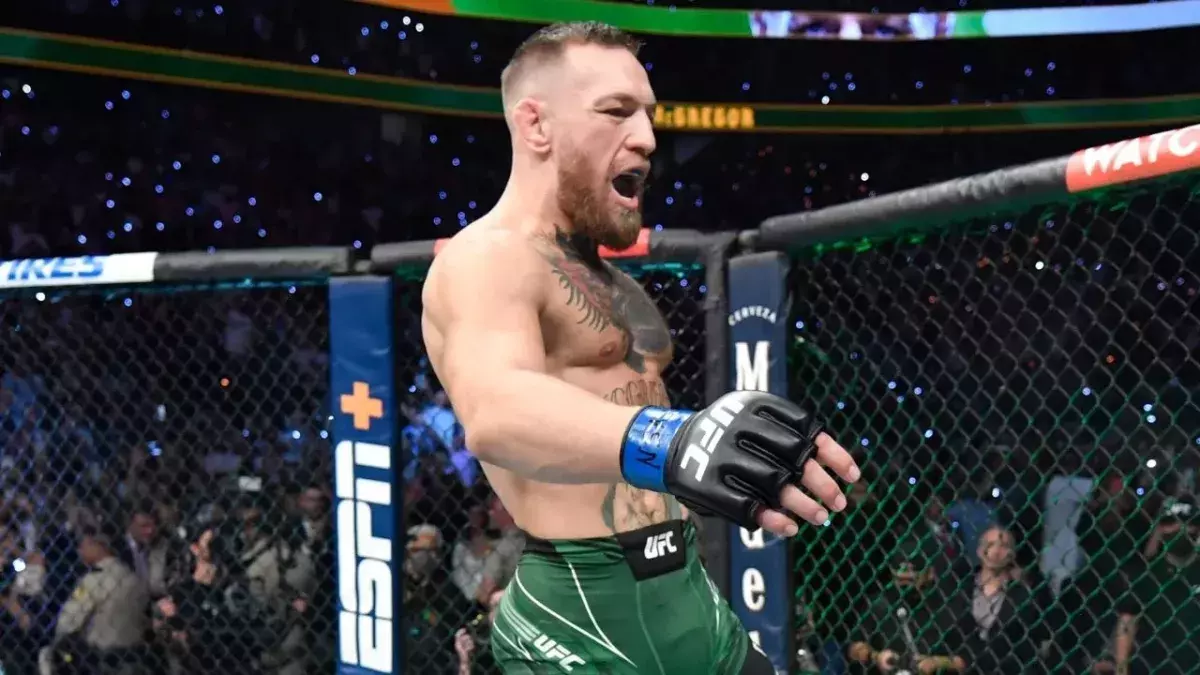 Conor McGregor lors de son entrée à l'UFC 264 