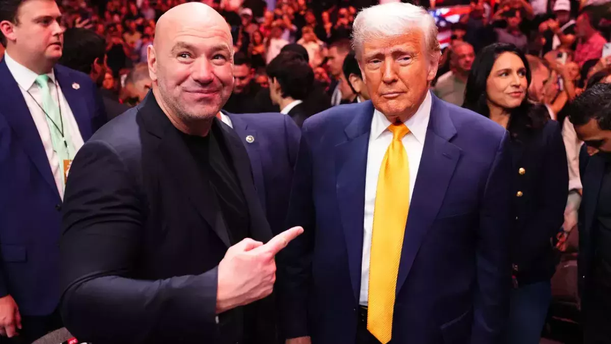 Dana White et Donald Trump à l'UFC