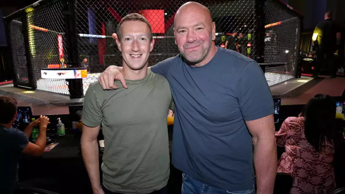 Dana White et Mark Zuckerberg