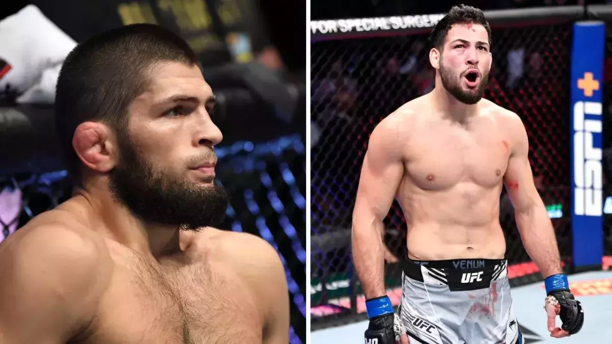 D'origine daghestanaise, Nassourdine Imavov a reçu les encouragements de son compatriote Khabib. 