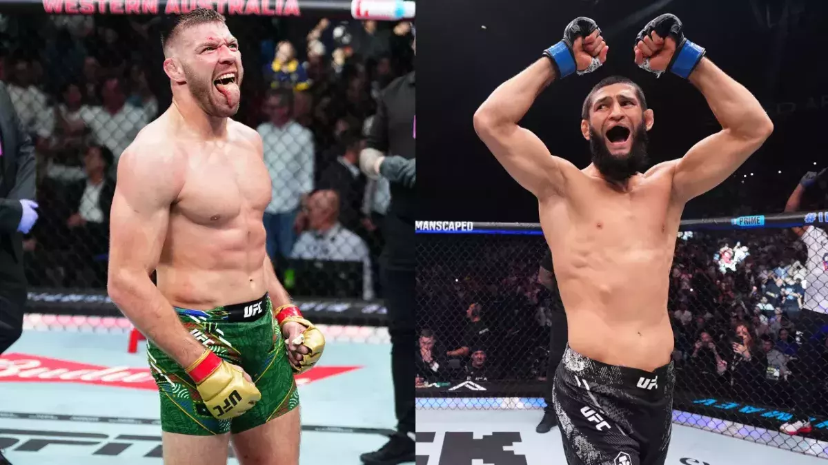 Dricus Du Plessis et Khamzat Chimaev 