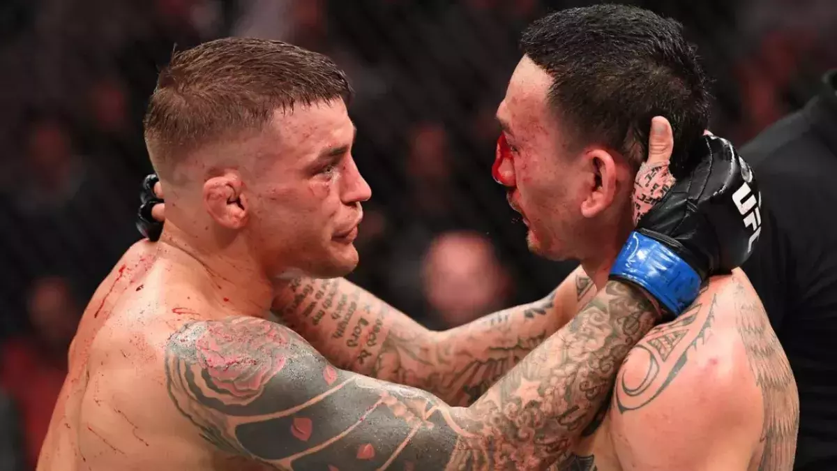 Dustin Poirier et Max Holloway