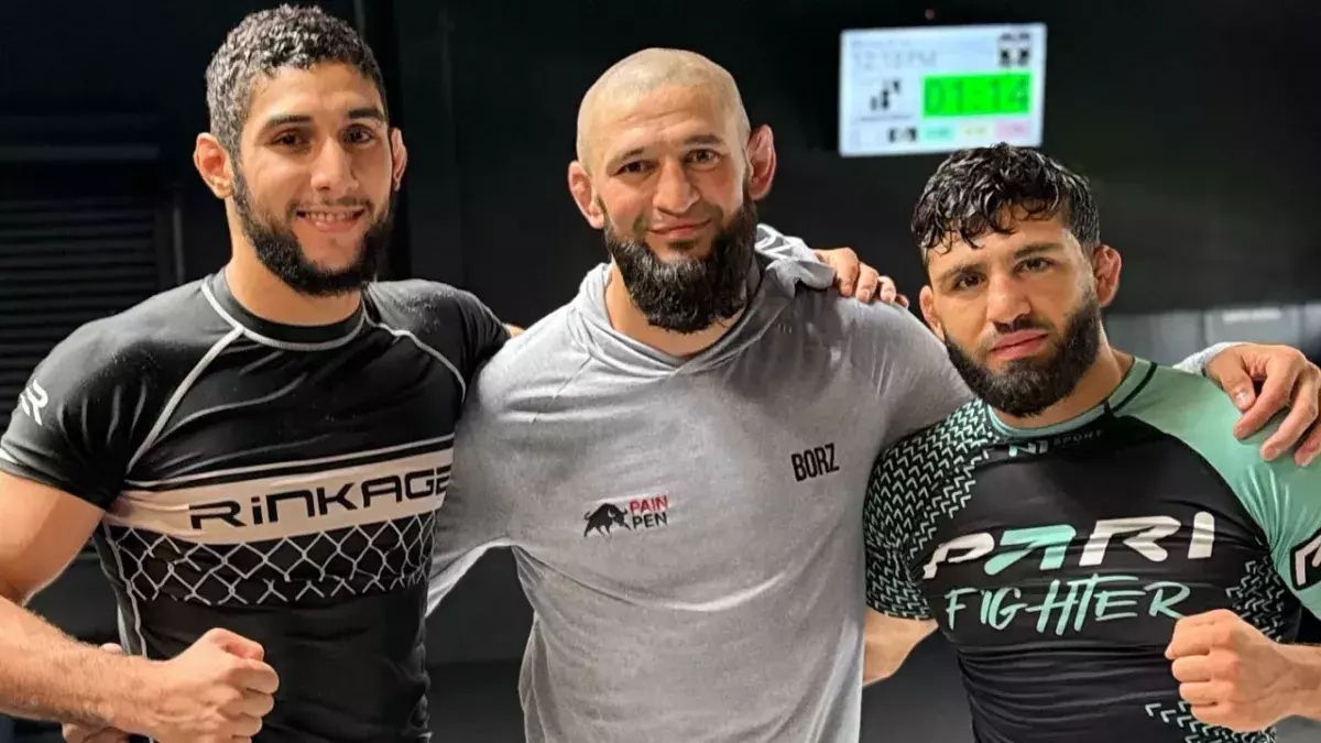 Fares Ziam, Khamzat Chimaev et Arman Tsarukyan