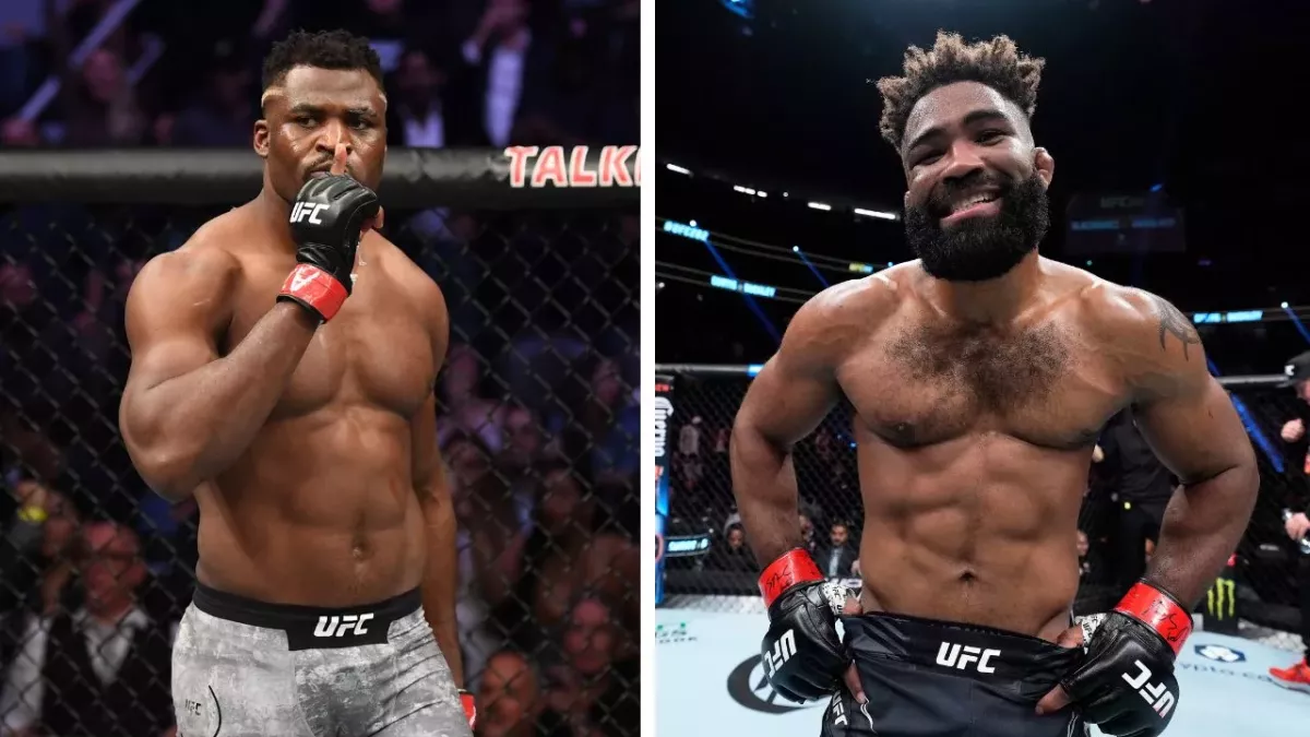 Francis Ngannou et Chris Curtis. 