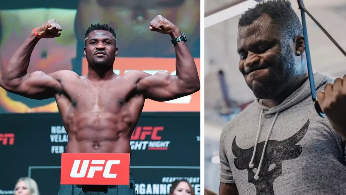 Francis Ngannou soulève peu de poids à la salle, comme il l'a révélé.