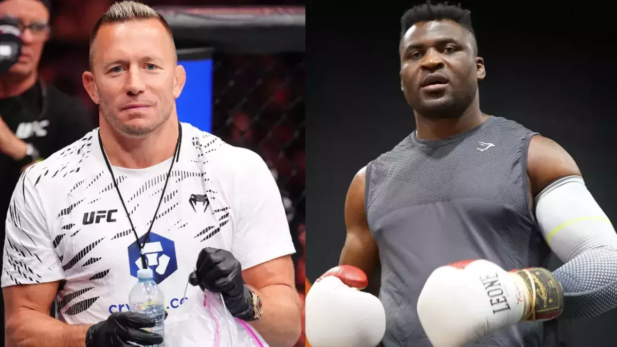 Georges Saint-Pierre et Francis Ngannou