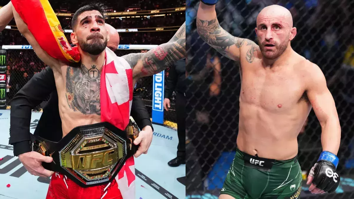 Ilia Topuria et Alexander Volkanovski 