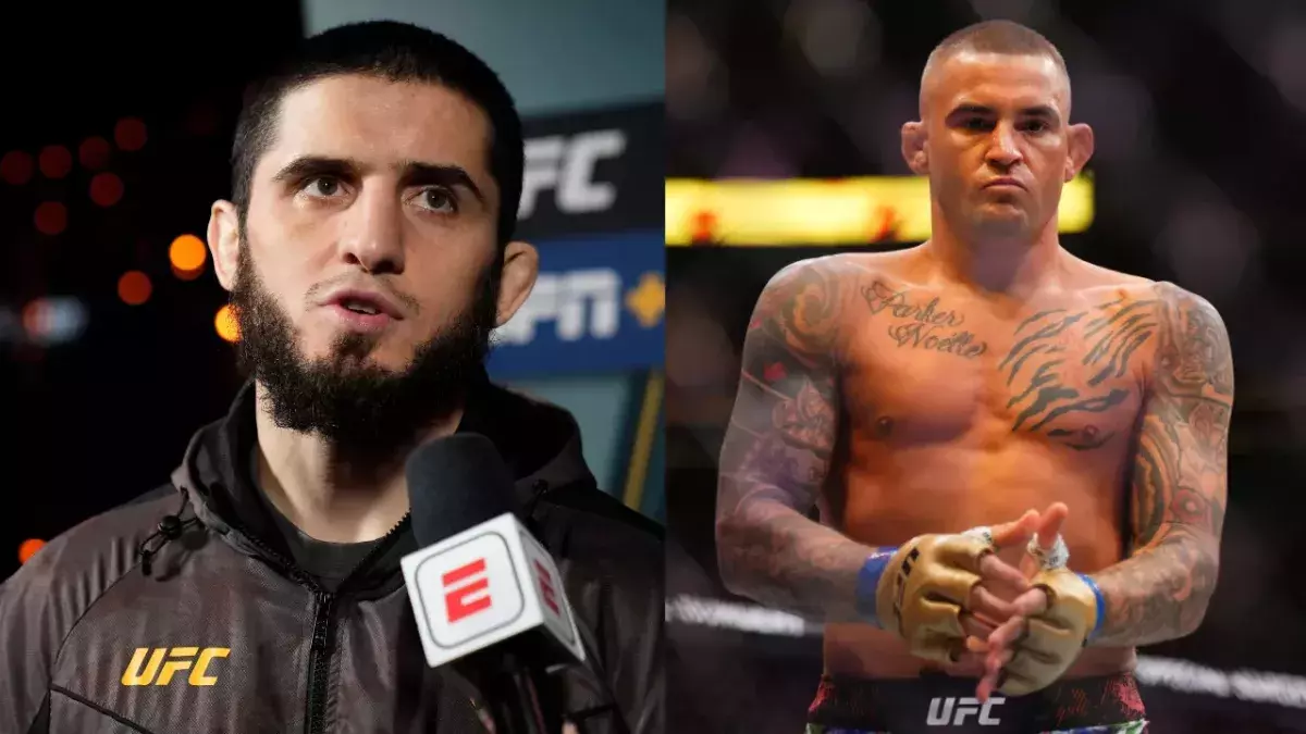 Islam Makhachev et Dustin Poirier