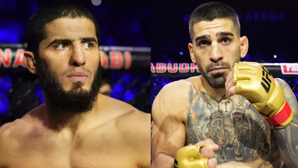  Islam Makhachev et Ilia Topuria 