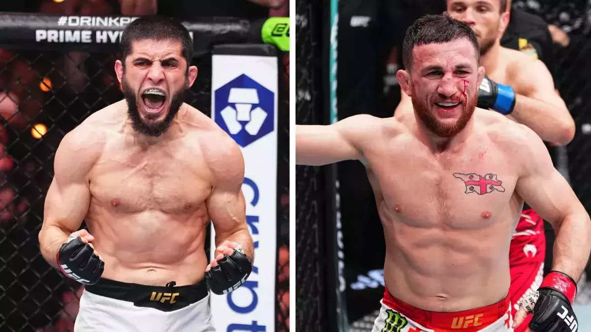 Islam Makhachev et Merab Dvalishvili. 