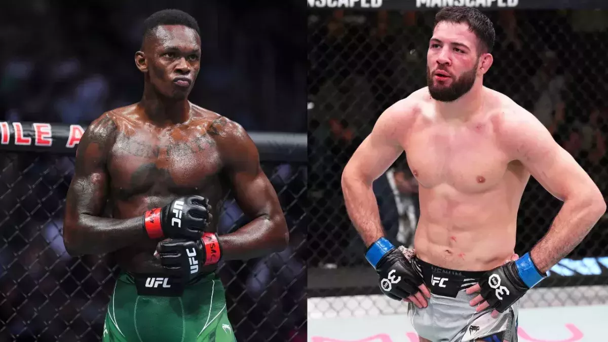 Israel Adesanya et Nassourdine Imavov