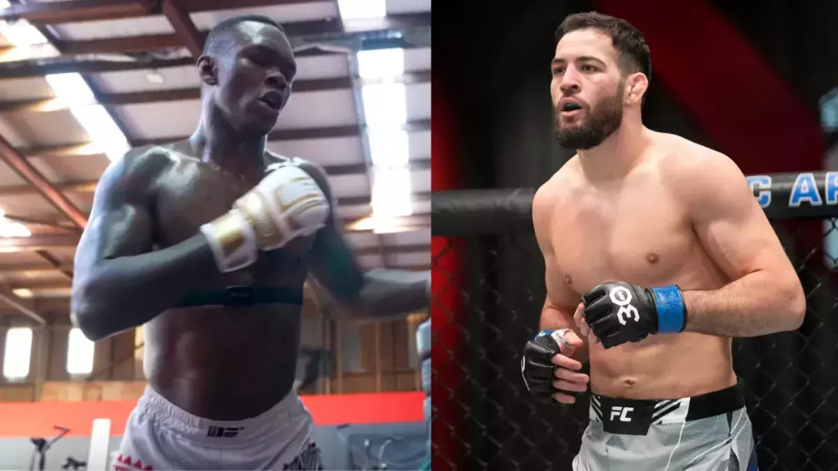 Israel Adesanya et Nassourdine Imavov
