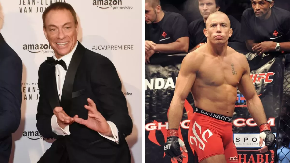 Jean-Claude Van Damme s'est entrainé avec Georges St-Pierre durant une séance. 