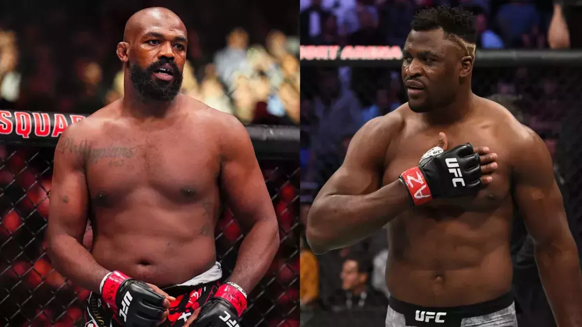 Jon Jones et Francis Ngannou 