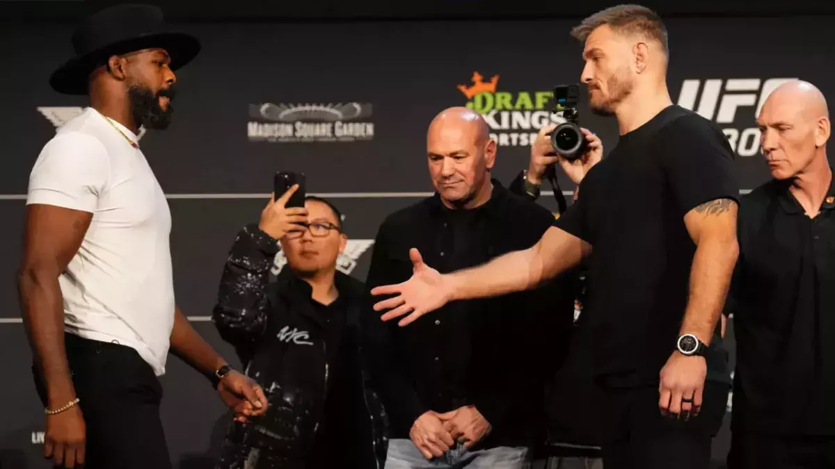 Jon Jones et Stipe Miocic 