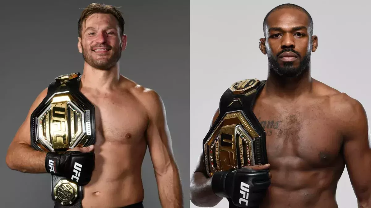 Jon Jones et Stipe Miocic
