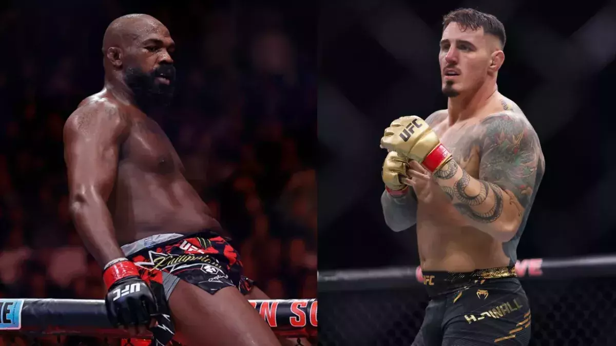 Jon Jones et Tom Aspinall