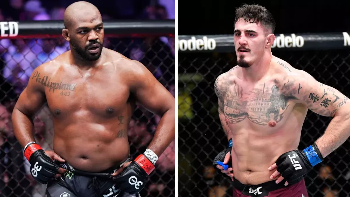 Jon Jones et Tom Aspinall. 