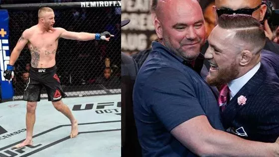 Justin Gaethje & Dana White & Conor McGregor