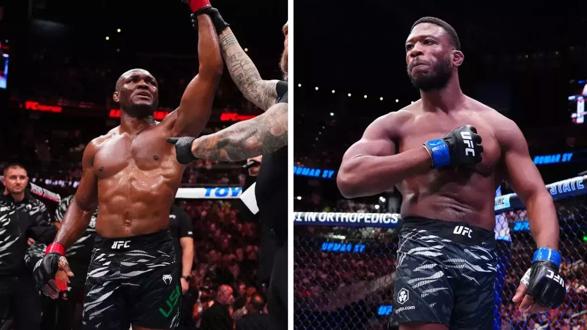 Kamaru Usman et Oumar Sy.
